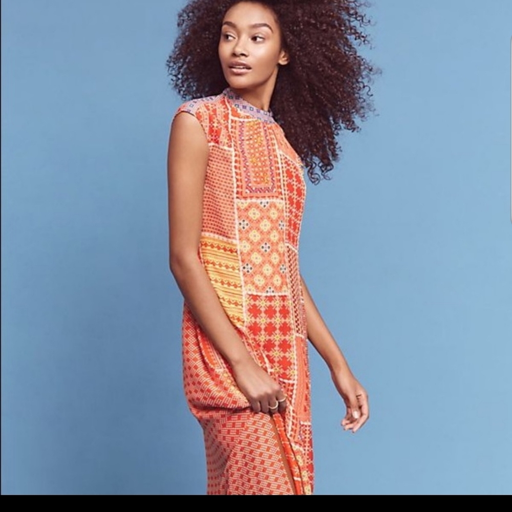 Anthropologie long summer dress